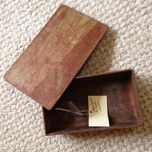 "Breathe" copper lidded box